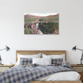 Gunnison, CO - Sapinero Bridge over het meer Canvas Afdruk (Insitu (Slaapkamer))
