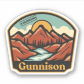 Gunnison, Colorado Sticker (Voorkant)