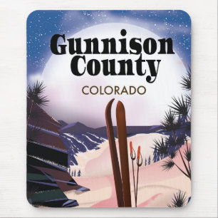 Gunnison county Ski reisposter. Muismat