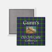 Gunn's Old Clyth Castle Coffee Co. Magnet (Recto/Verso)