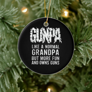 GUNPA Als een normale opa maar leuker en bezit Keramisch Ornament