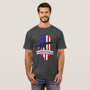 GunRights4Illinois Logo'd T Shirt