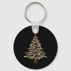 Guns Kerstboom - Camo Print Kerstcadeau Voor Wapen Sleutelhanger