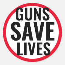 Guns Save Lives autocollant