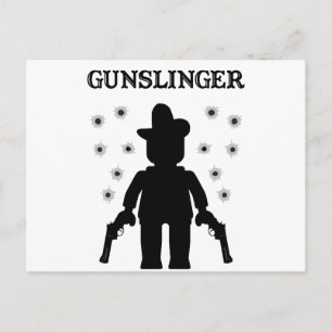 Gunslinger Cowboy Minifig Briefkaart