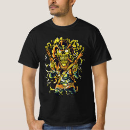 Gunslinger Ghoul – Neon Outlaw Halloween Design T-shirt
