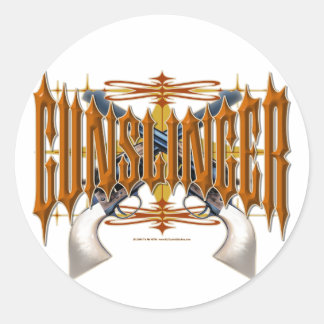 Gunslinger Ronde Sticker