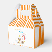 Gunst Geschenkdoos Cute Chick Cake Oranje Streep