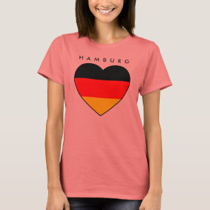 Günstiges Hamburg-Herz-Shirt Deutschland WM 2010 T-shirt