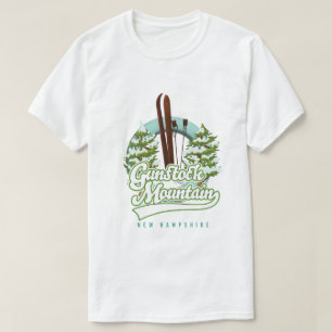 Gunstock Mountain New Hampshire ski-poster T-shirt