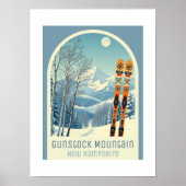 Gunstock Mountain New Hampshire ski resort  Poster (Devant)