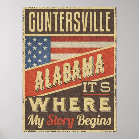 Guntersville Alabama Poster (Voorkant)