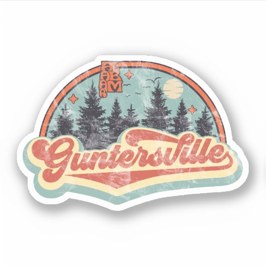 Guntersville, Alabama Sticker (Voorkant)