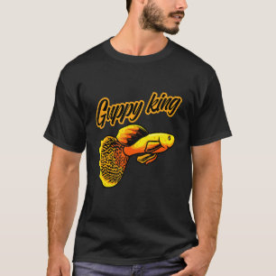 Guppy Koning Aquarium Vissen Aquarist 1 T-shirt