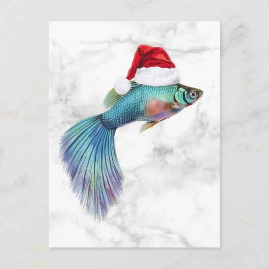 Guppy Xmas Feestdagenkaart (Voorkant)