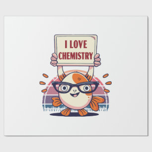 Guppy's en scheikunde leuk vinden cadeaupapier