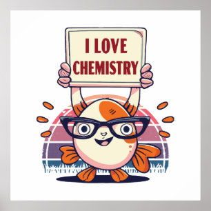 Guppy's en scheikunde leuk vinden poster