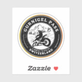 Gurnigel-motortournee met zwitserse alpen sticker (Vel)