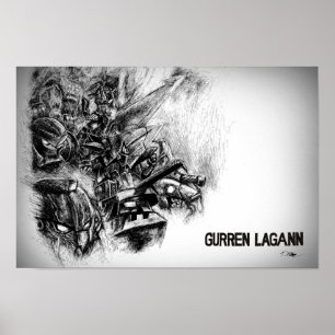 Gurren Lagann. Doordraaien! Poster