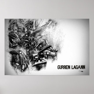 Gurren Lagann. Doordraaien! Poster