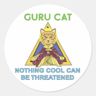 Guru Cat Niets Koele stickers