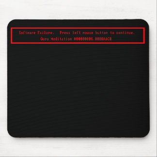 Guru Meditation Mouse Mat Muismat