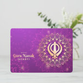 Guru Nanak Feestdagenkaart (Staand voorkant)