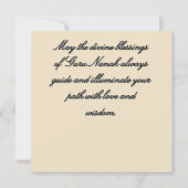 Guru Nanak Kaart (Achterkant)