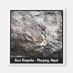 Guru Rinpoche Hand Imprint, Pharping Cave - Nepal Magneet