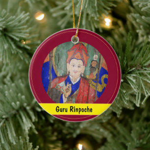 Guru Rinpoche, Padmasambhava Buddha/Nepal Keramisch Ornament