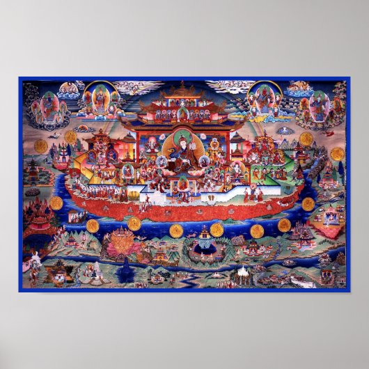 Guru Rinpoche Poster - Zangdokpalri (Voorkant)