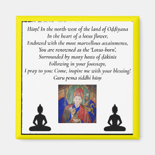 Guru Rinpoche & Seven Line Prayer/Padmasambhava Magneet
