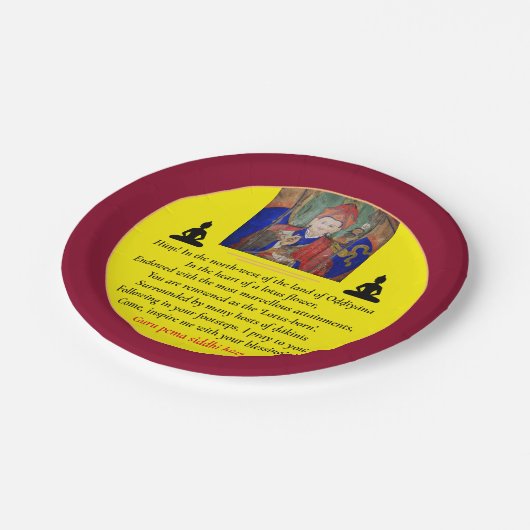 Guru Rinpoche & Seven Line Prayer/Padmasambhava P Papieren Bordje (Gekanteld)