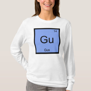 Gus Name Chemistry Element Periodieke Tabel T-shirt