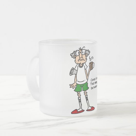 Gus op Naptime T-shirts en cadeautjes Matglas Koffiemok (Voorkant links)