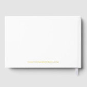 Gust Book Eenvoudig aangepast typografisch ontwerp Gastenboek (Achterkant)