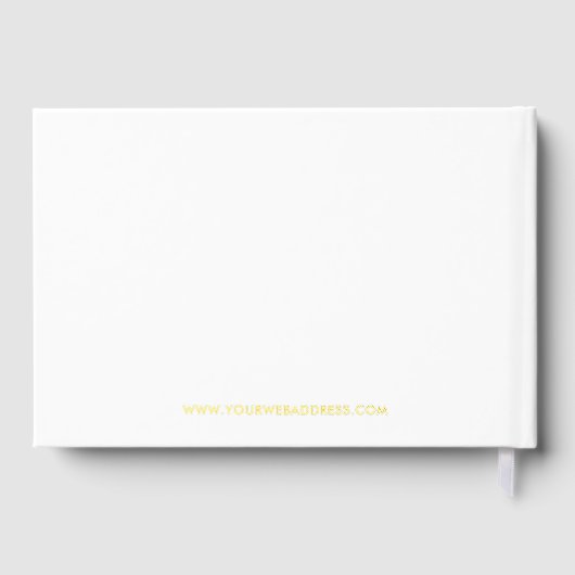 Gust Book Eenvoudig aangepast typografisch ontwerp Gastenboek (Achterkant)