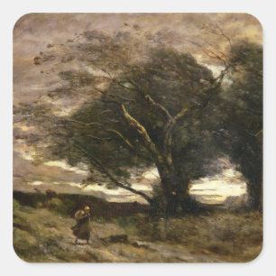 Gust of Wind, 1866 Vierkante Sticker
