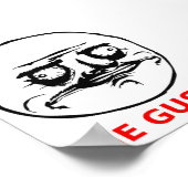 Gusta Face met tekst Poster (Hoek)