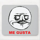 Gusta Rage Face Meme Muismat (Voorkant)