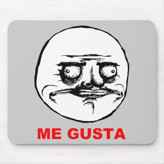 Gusta Rage Face Meme Muismat (Voorkant)
