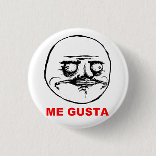 Gusta Rage Face Meme Ronde Button 3,2 Cm