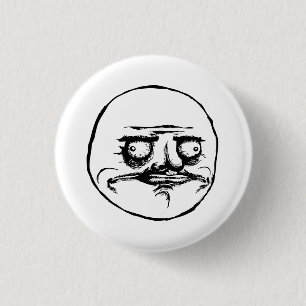 Gusta Rage Face Meme Ronde Button 3,2 Cm
