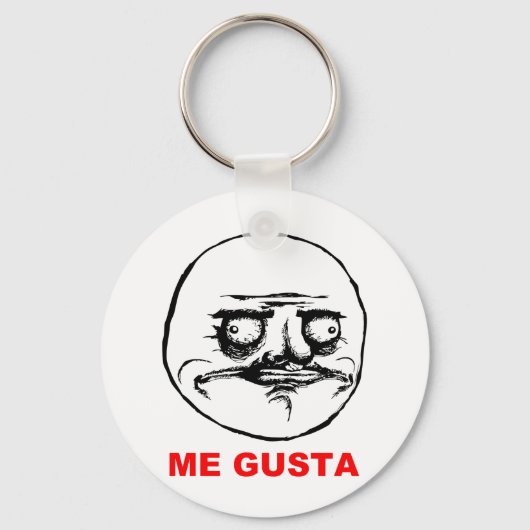 Gusta Rage Face Meme Sleutelhanger (Voorkant)