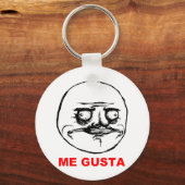 Gusta Rage Face Meme Sleutelhanger (Voorkant)