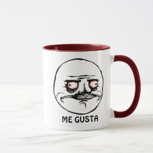 Gusta-razende komische kant mok