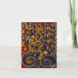 Gustav Garden Abstracte Art Note Card Kaart