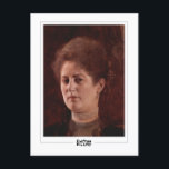 Gustav Klimt #142 - Carte postale Art<br><div class="desc">Gustav Klimt - Portrait D'Une Dame 1894. Carte postale Art & signature #142 par The Zedign House. Pour plus d'images et de dessins de Gustav Klimt - Peintures et dessins,  visitez https://books.zedign.com/zas/166.html</div>