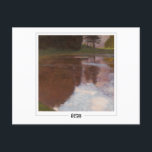 Gustav Klimt #213 - Carte postale Art<br><div class="desc">Gustav Klimt - Étang Tranquille. Carte postale Art & signature #213 par The Zedign House. Pour plus d'images et de dessins de Gustav Klimt - Peintures et dessins, visitez https://books.zedign.com/zas/166.html</div>