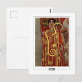 Gustav Klimt #25 - Carte postale d'art fin (Devant / Derrière)